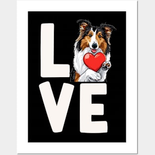 Shetland Sheepdog Love Posters and Art